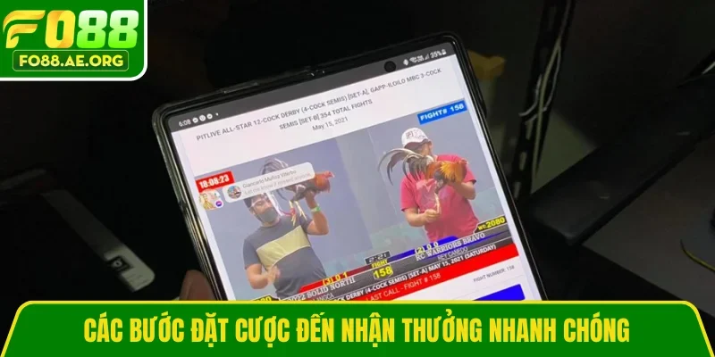 Các bước đặt cược đến nhận thưởng nhanh chóng