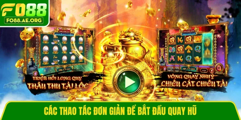 Các thao tác đơn giản để bắt đầu quay hũ