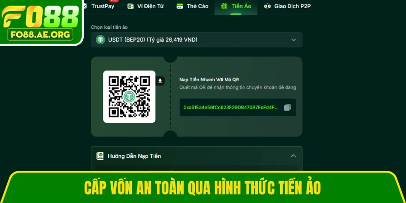 Cấp vốn an toàn qua hình thức tiền ảo