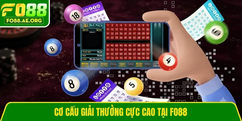 Cơ cấu giải thưởng cực cao tại FO88