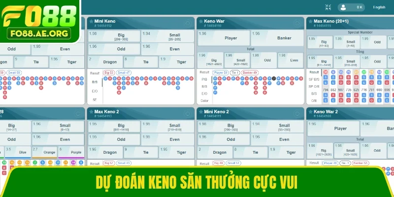 Dự đoán Keno săn thưởng cực vui