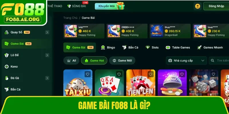 Game bài Fo88 là gì?