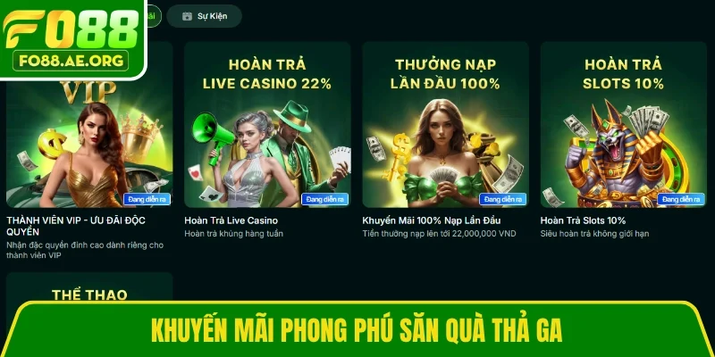 Khuyến mãi phong phú săn quà thả ga