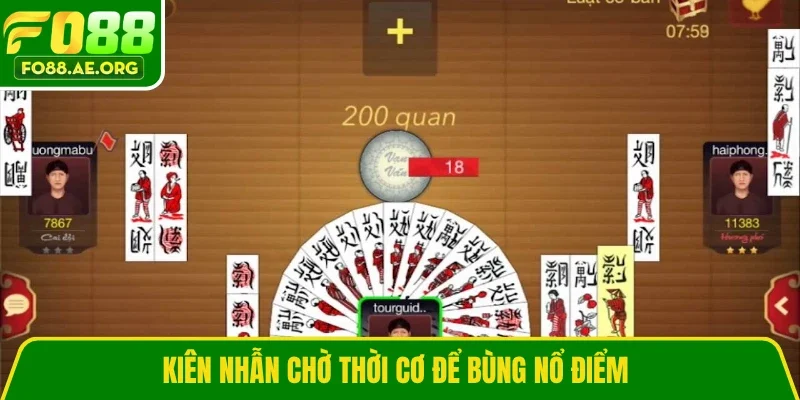 Kiên nhẫn chờ thời cơ để bùng nổ điểm 