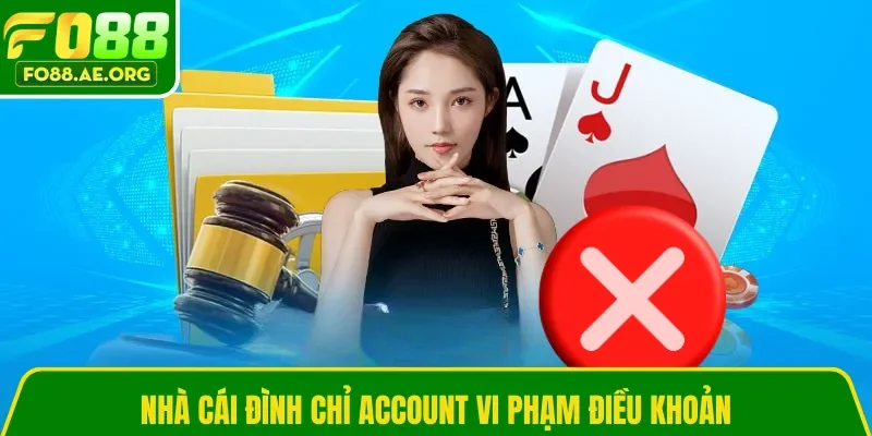Nhà cái đình chỉ account vi phạm điều khoản