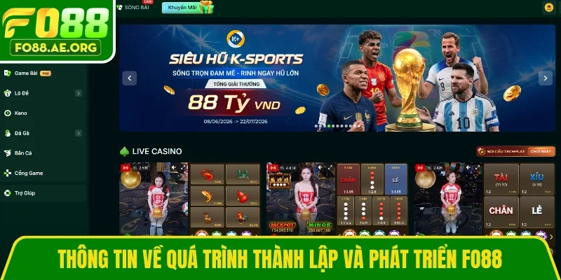 Thông tin về quá trình thành lập và phát triển Fo88
