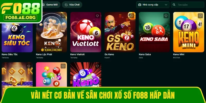 Vài nét cơ bản về sân chơi xổ số Fo88 hấp dẫn